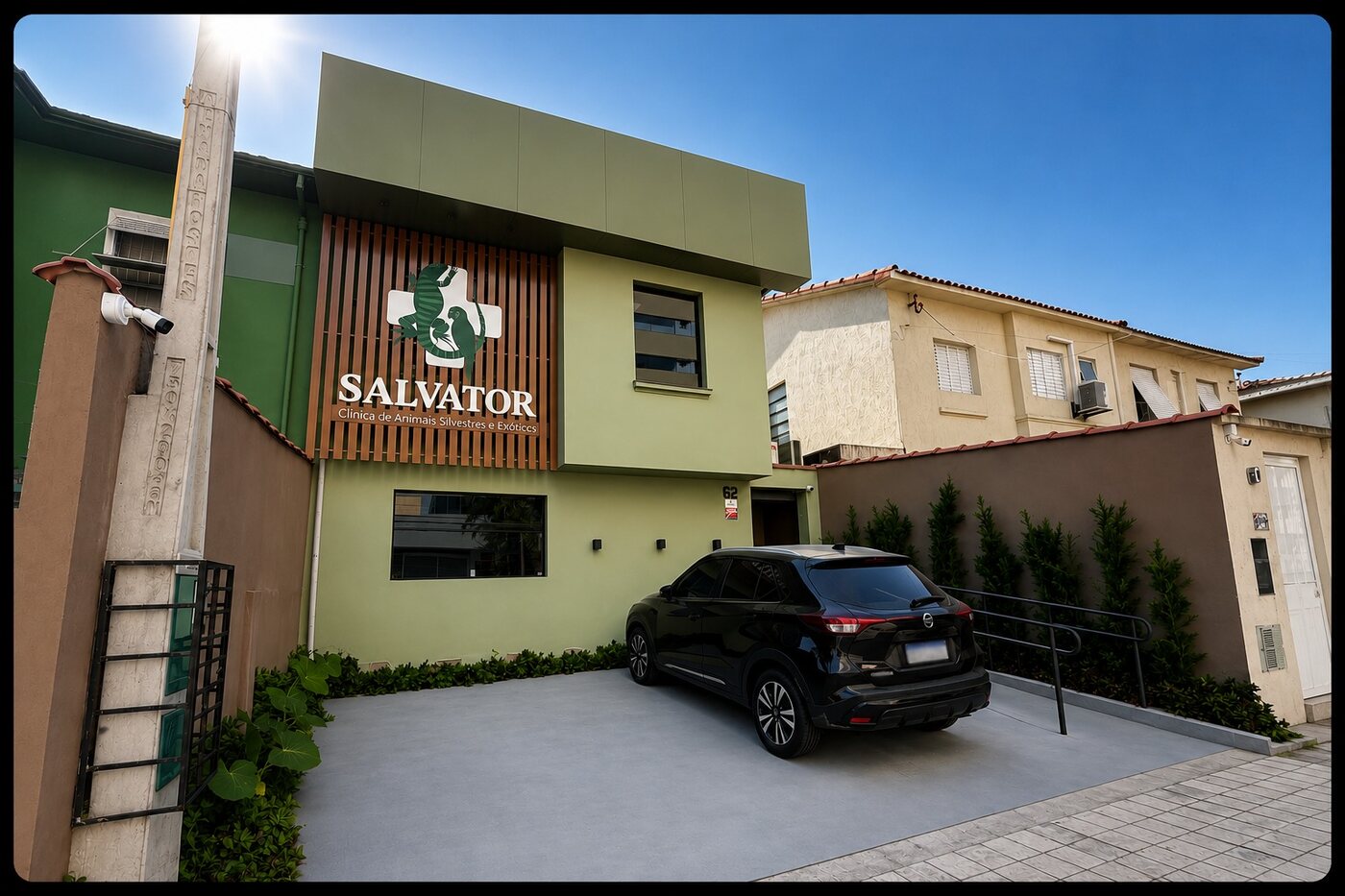 Fachada da Clínica Salvator em Santos
